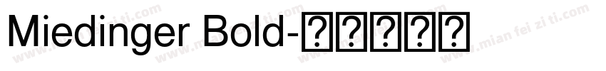 Miedinger Bold字体转换